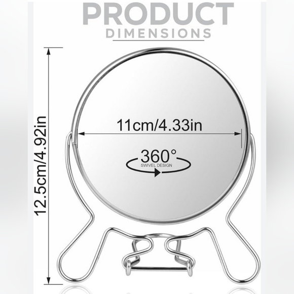Tabletop Portable Makeup Mirror BNIB - Picture 5 of 8
